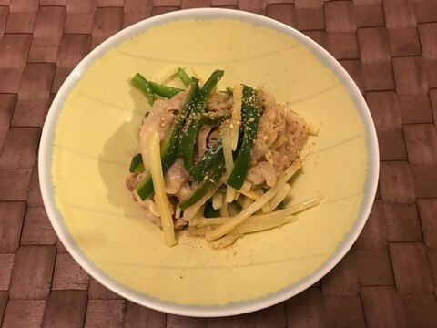 〈簡単レシピ〉筍とピーマン豚バラ炒め 中華風